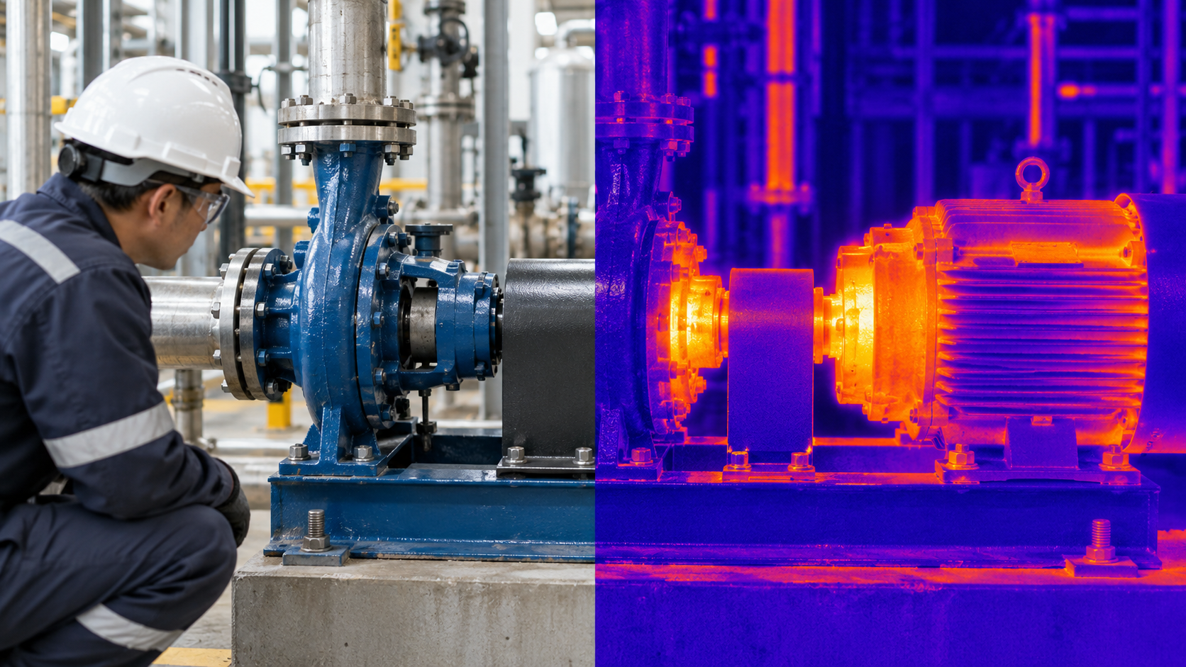Industrial equipment maintenance with thermal imaging